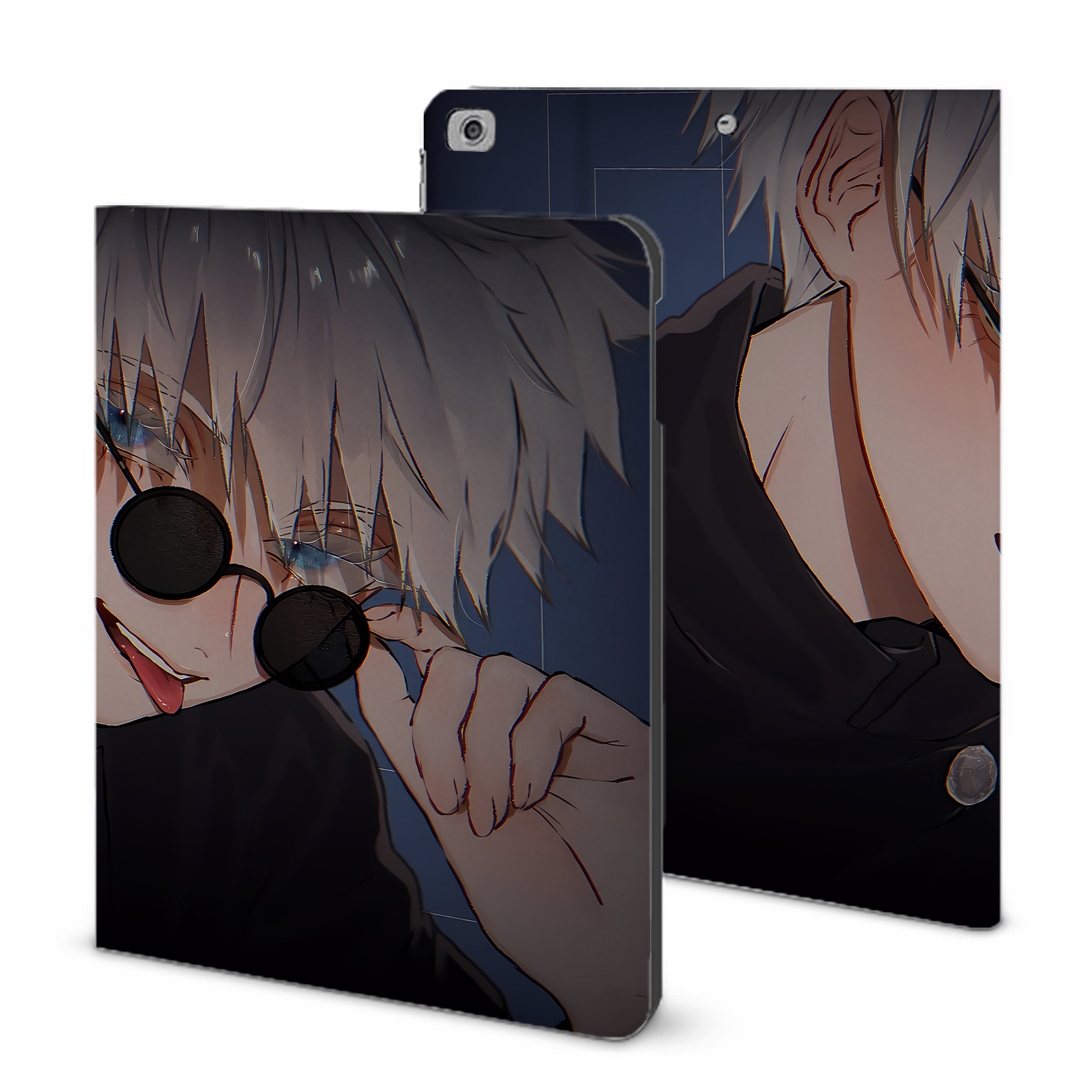 （画像用） 呪術廻戦 Jujutsu Kaisen IPad ケース ブック型 PUレザー TPU 耐衝撃 軽量 薄型 ペン収納なし 全面保護 IPad 各モデル対応